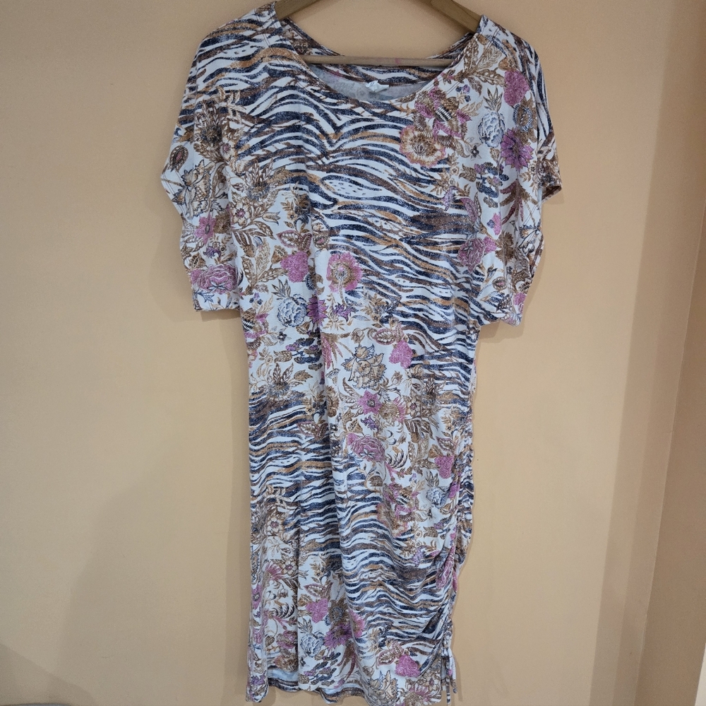 Anthropologie Side rouche dress